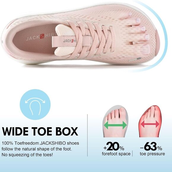 Wide Toe Box Shoes Women Arch Support Sneakers for Running Walking Athletic - Picture 2 of 6